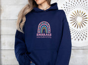 Embrace Neurodiversity Hoodie-Neurodiversity, ADHD & Autism Awareness & Acceptance Hoodie by Daily Bloom