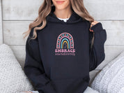 Embrace Neurodiversity Hoodie-Neurodiversity, ADHD & Autism Awareness & Acceptance Hoodie by Daily Bloom