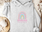 Embrace Neurodiversity Hoodie-Ash-Neurodiversity, ADHD & Autism Awareness & Acceptance Hoodie by Daily Bloom