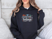 Everyone Belongs Love Hearts Hoodie-Neurodiversity, ADHD & Autism Awareness & Acceptance Hoodie by Daily Bloom
