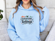 Everyone Belongs Love Hearts Hoodie-Neurodiversity, ADHD & Autism Awareness & Acceptance Hoodie by Daily Bloom