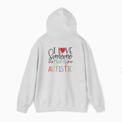 Autism Hoodie By Daily Bloom I Love Someone Who Is Autistic Hoodie Ash / S