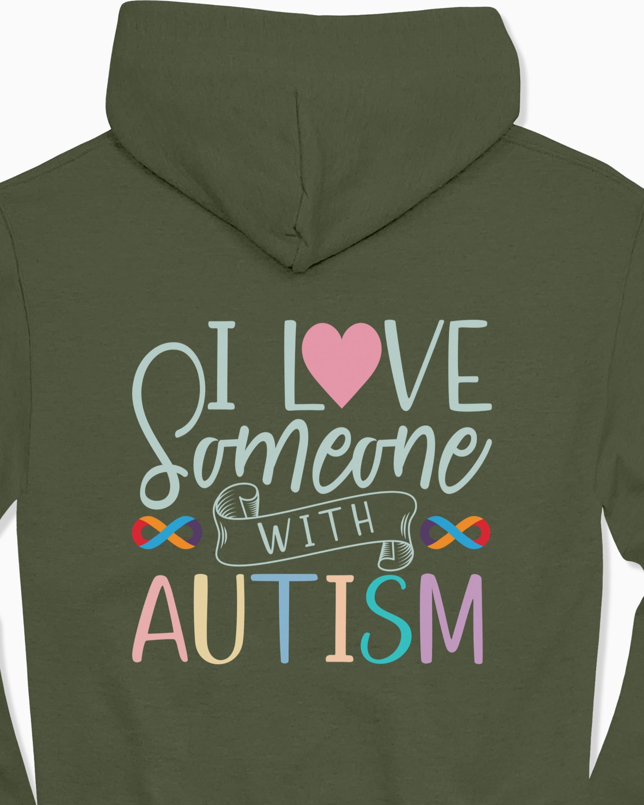 I Love Someone With Autism Hoodie-Neurodiversity, ADHD & Autism Awareness & Acceptance Hoodie by Daily Bloom