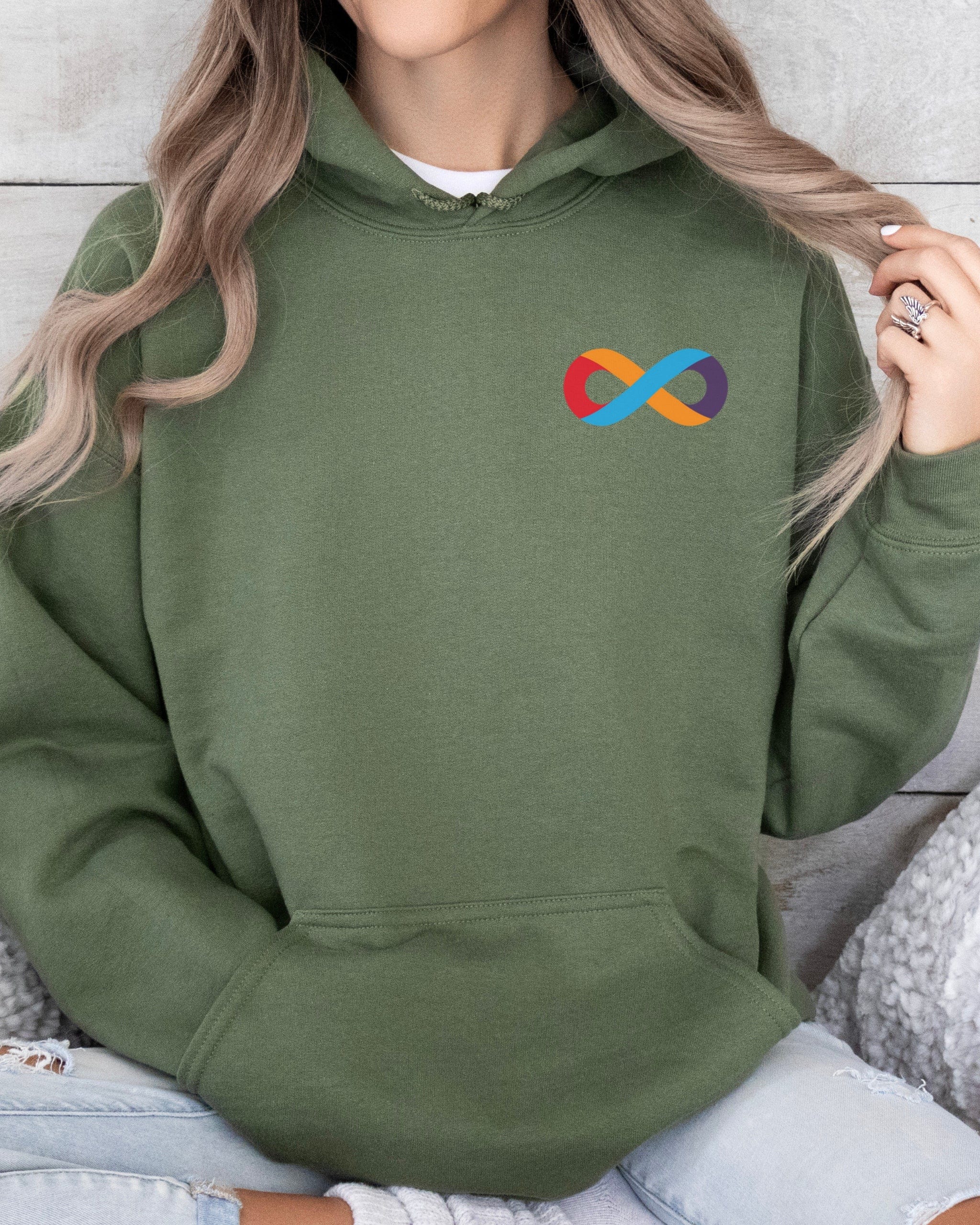 I Love Someone With Autism Hoodie-Neurodiversity, ADHD & Autism Awareness & Acceptance Hoodie by Daily Bloom