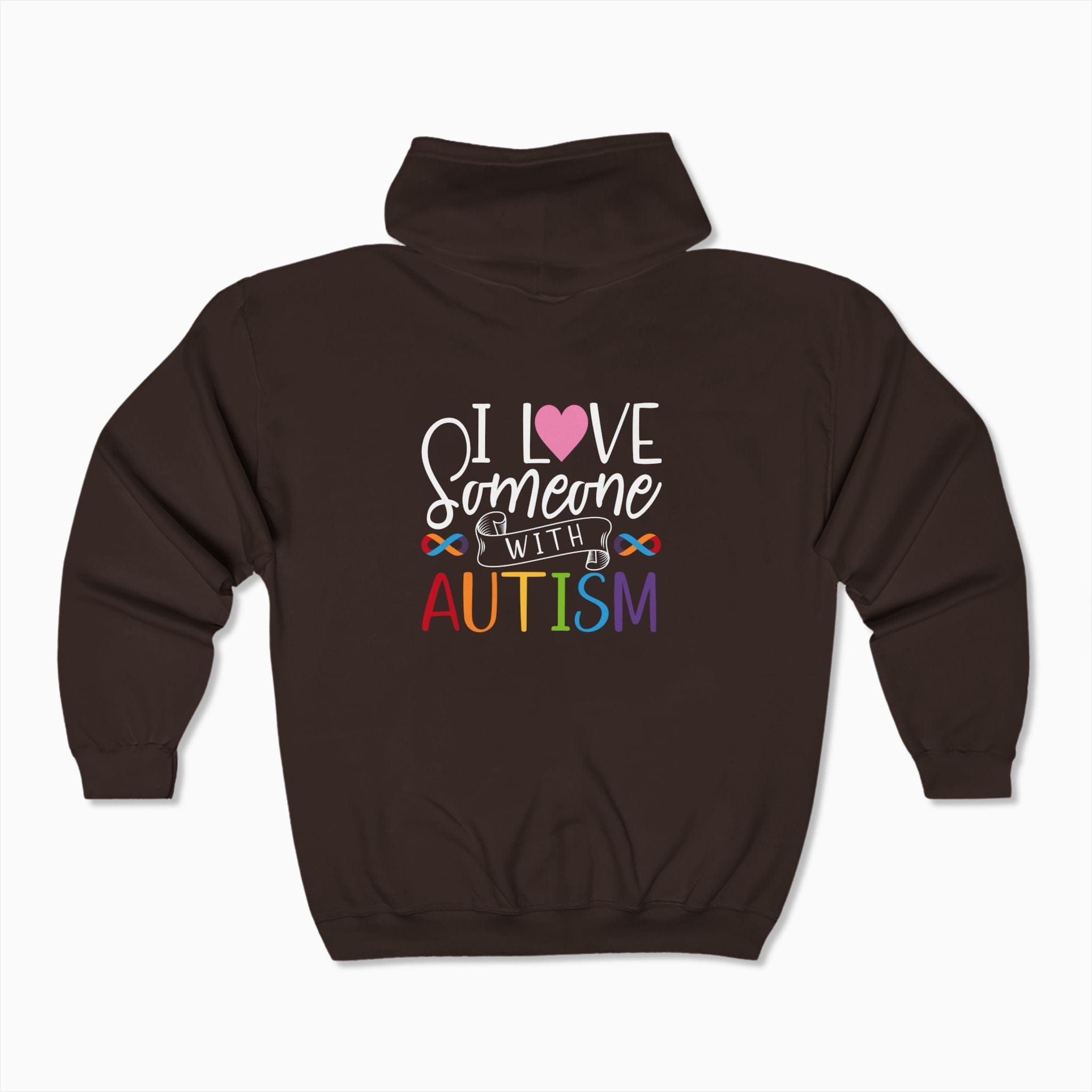 Autism Hoodie By Daily Bloom I Love Someone With Autism Zip Up Hoodie
