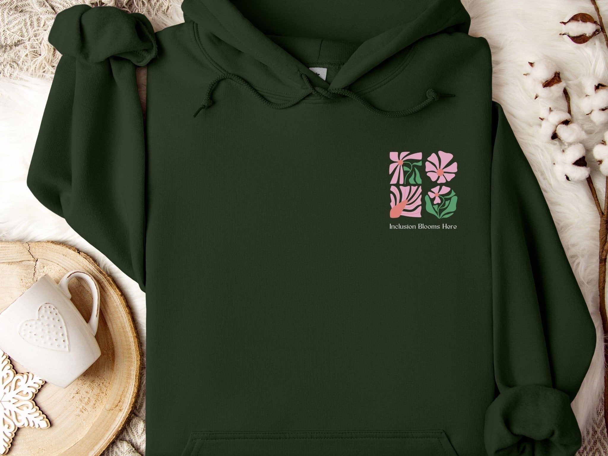 Autism Hoodie - Inclusion Blooms Here Hoodie - Daily Bloom