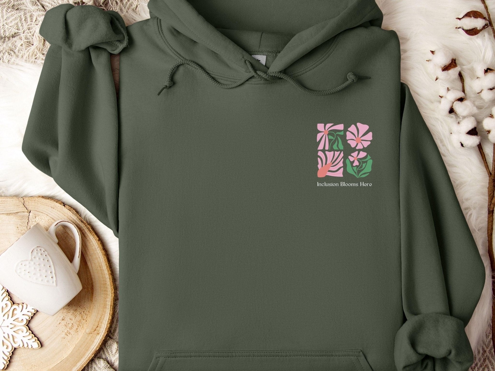 Autism Hoodie - Inclusion Blooms Here Hoodie - Daily Bloom