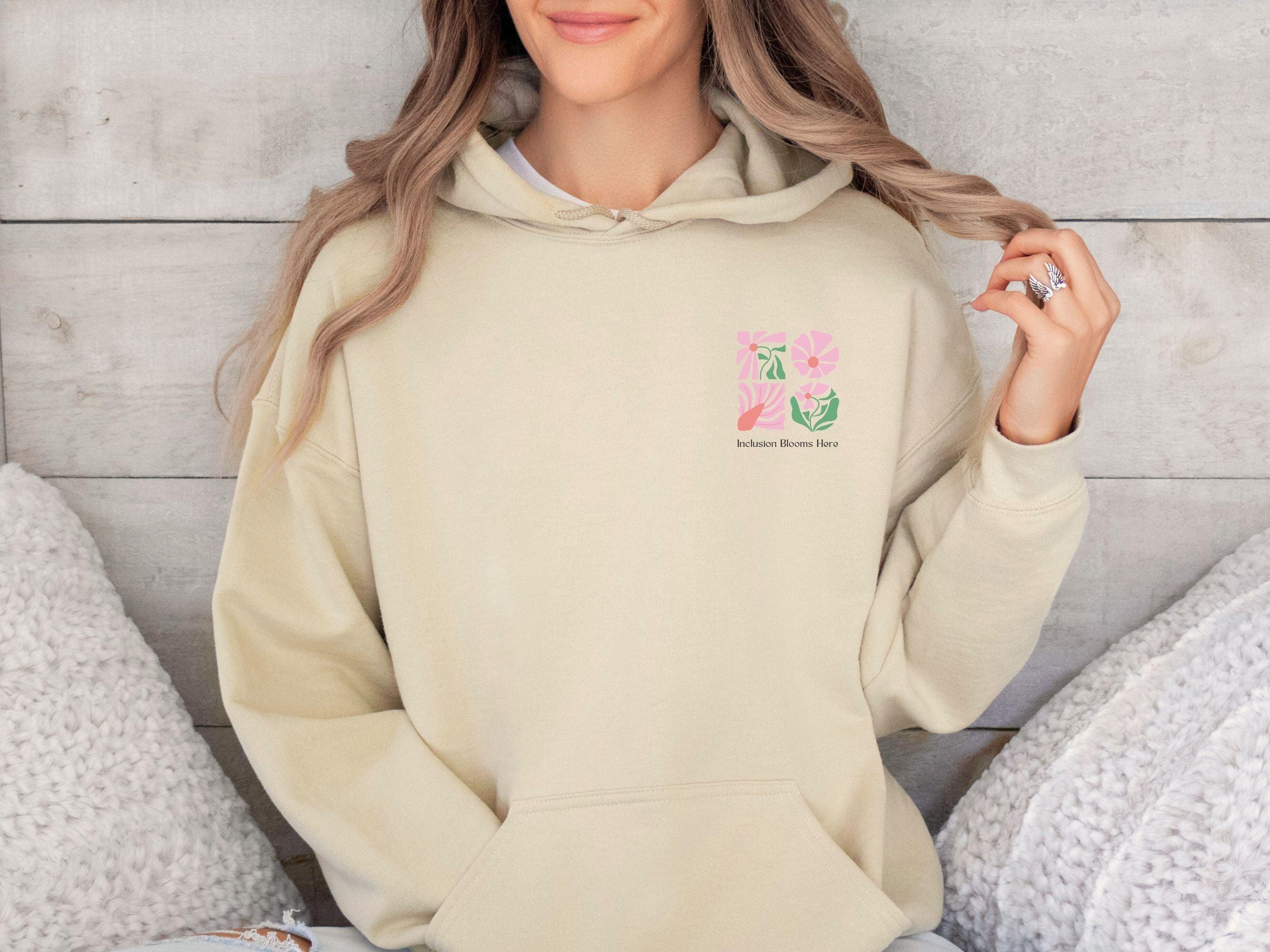 Inclusion Blooms Here Hoodie-Neurodiversity, ADHD & Autism Awareness & Acceptance Hoodie by Daily Bloom