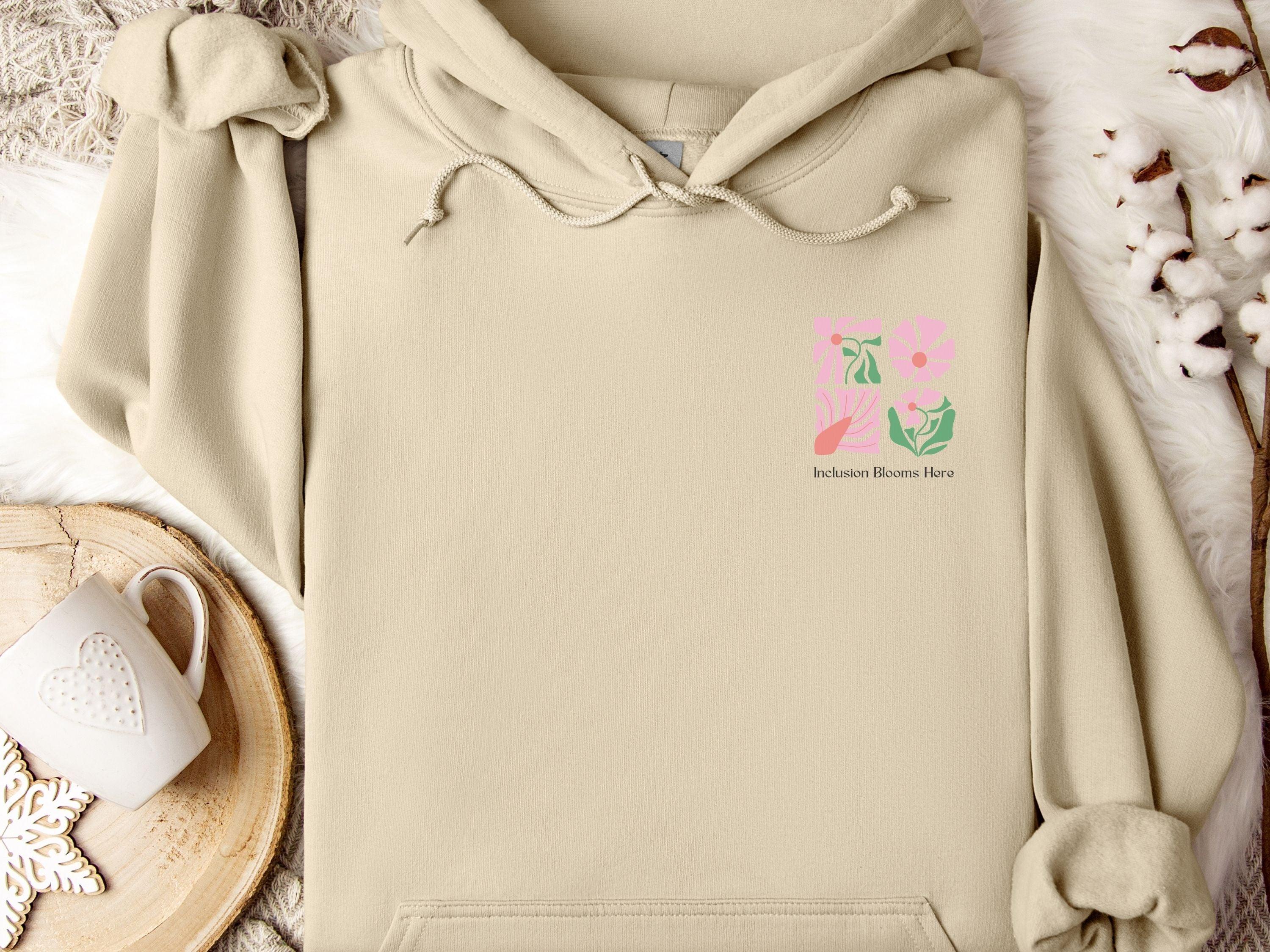 Inclusion Blooms Here Hoodie-Neurodiversity, ADHD & Autism Awareness & Acceptance Hoodie by Daily Bloom