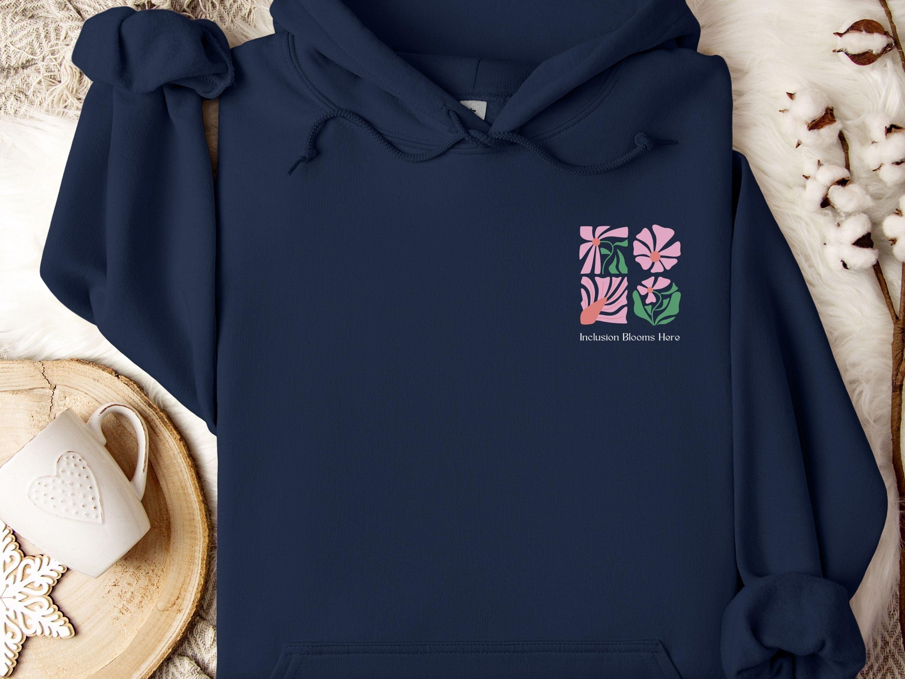 Inclusion Blooms Here Hoodie-Neurodiversity, ADHD & Autism Awareness & Acceptance Hoodie by Daily Bloom