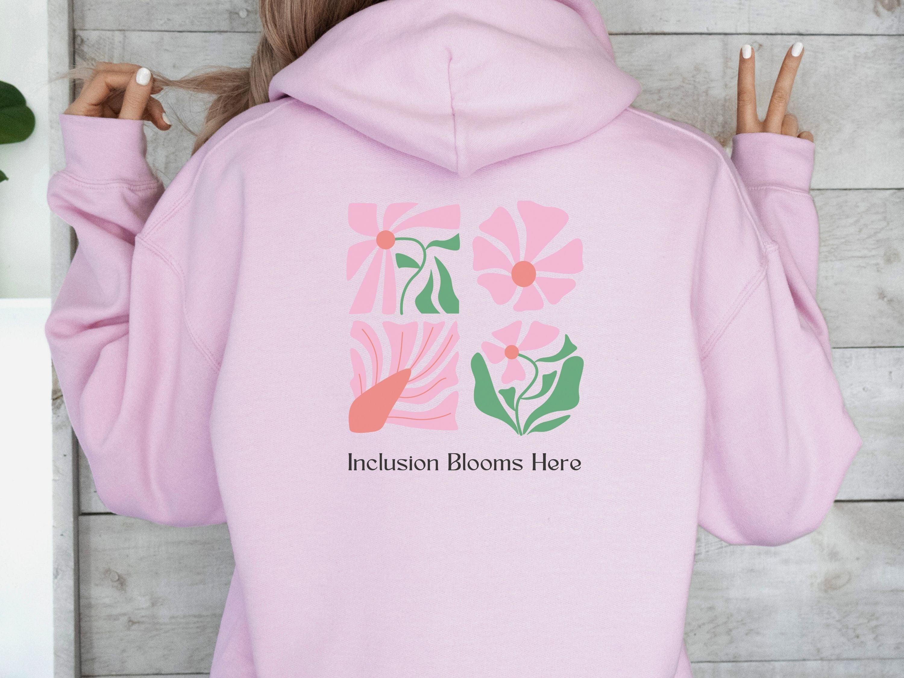 Inclusion Blooms Here Hoodie-Neurodiversity, ADHD & Autism Awareness & Acceptance Hoodie by Daily Bloom
