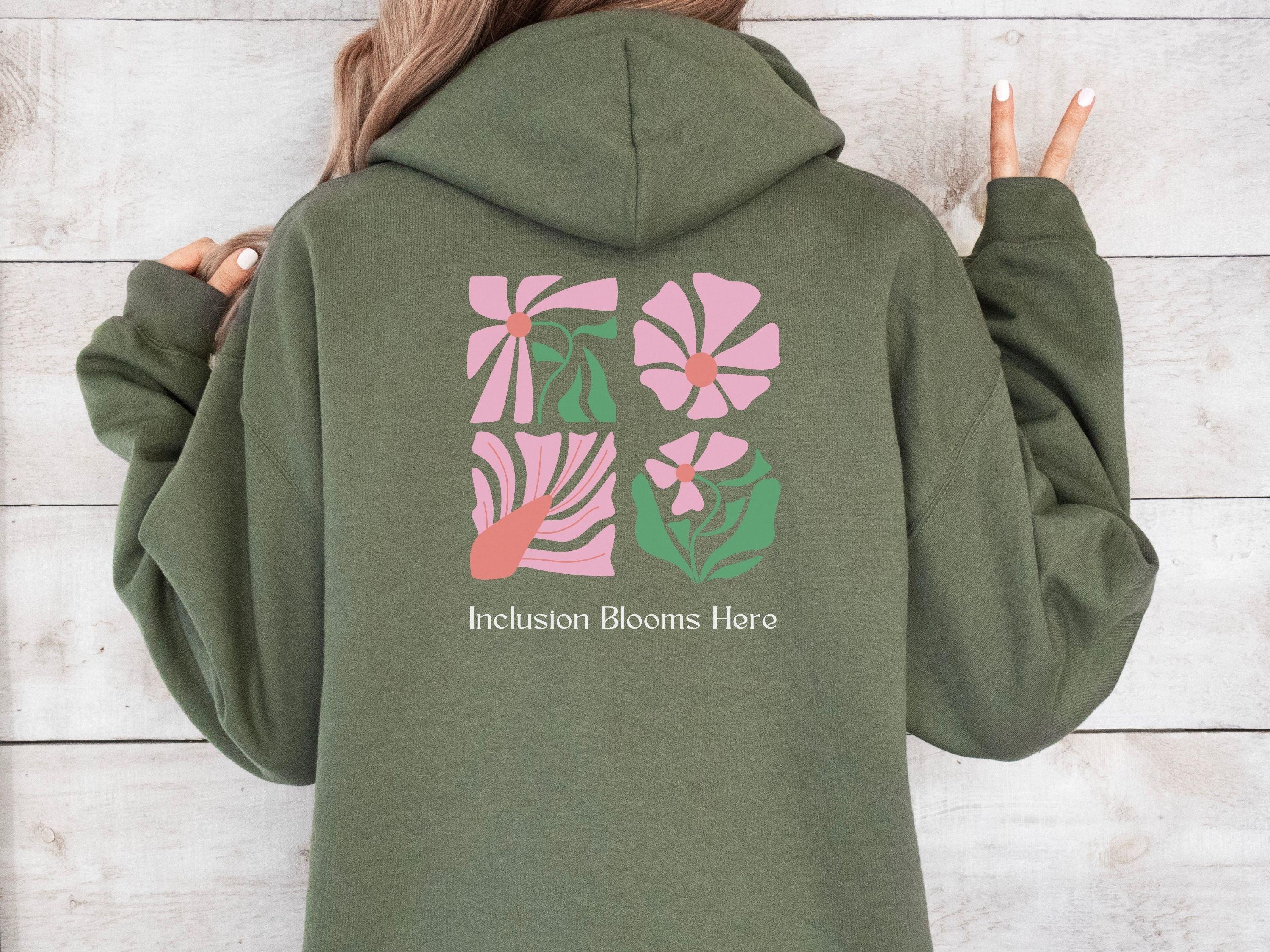 Inclusion Blooms Here Hoodie-Neurodiversity, ADHD & Autism Awareness & Acceptance Hoodie by Daily Bloom