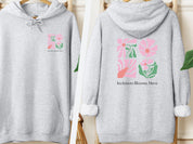 Inclusion Blooms Here Hoodie-Ash-Neurodiversity, ADHD & Autism Awareness & Acceptance Hoodie by Daily Bloom