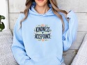 Kindness + Acceptance Hoodie-Neurodiversity, ADHD & Autism Awareness & Acceptance Hoodie by Daily Bloom
