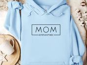 Mom Autism Acceptance Frame Hoodie-Light Blue-Neurodiversity, ADHD & Autism Awareness & Acceptance Hoodie by Daily Bloom