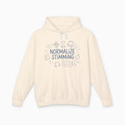 Autism Hoodie By Daily Bloom Normalize Stimming Comfort Colors Lightweight Hoodie Ivory / S
