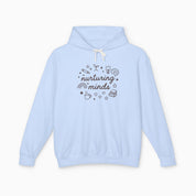 Autism Hoodie By Daily Bloom Nurturing Minds Comfort Colors Lightweight Hoodie Hydrangea / S