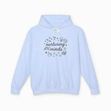 Autism Hoodie - Nurturing Minds Comfort Colors Lightweight Hoodie - Daily Bloom