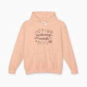 Autism Hoodie By Daily Bloom Nurturing Minds Comfort Colors Lightweight Hoodie Peachy / S