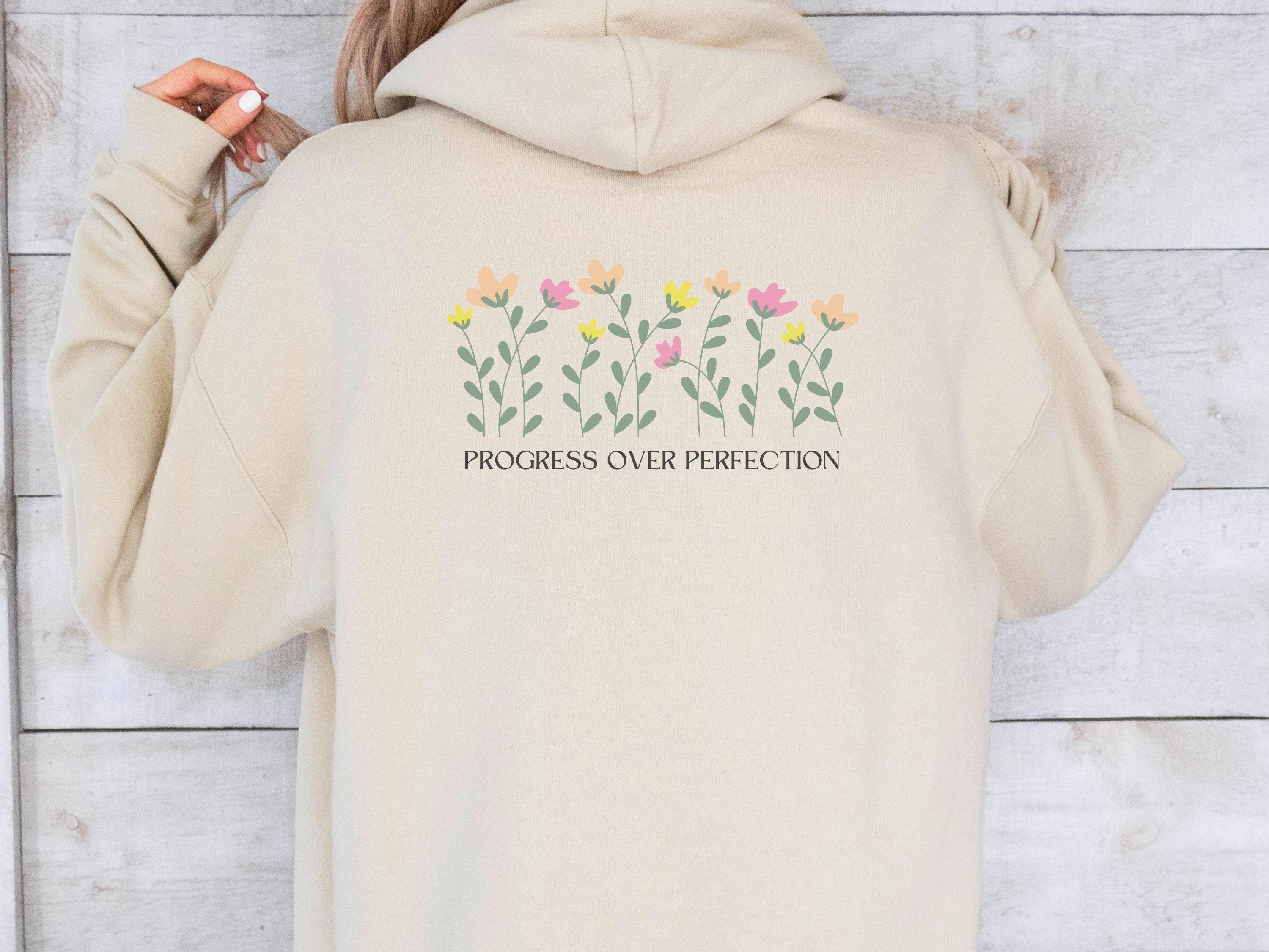 Progress Over Perfection Hoodie-Neurodiversity, ADHD & Autism Awareness & Acceptance Hoodie by Daily Bloom