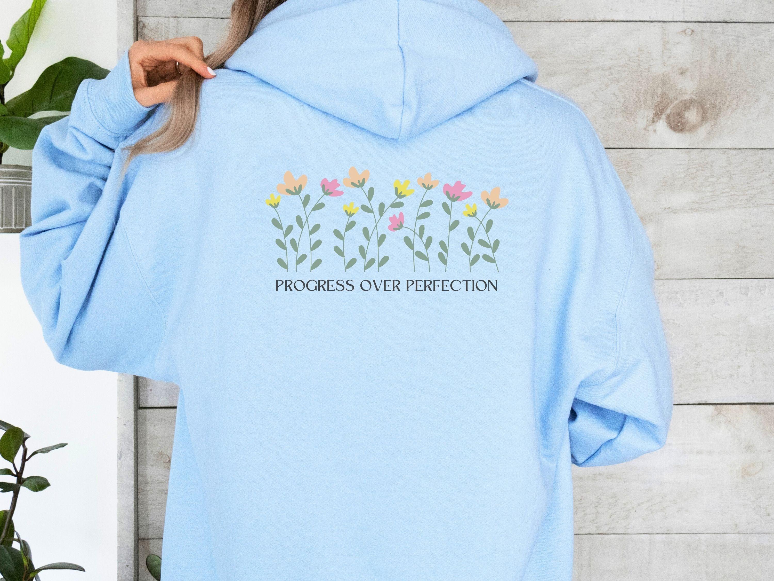 Progress Over Perfection Hoodie-Neurodiversity, ADHD & Autism Awareness & Acceptance Hoodie by Daily Bloom
