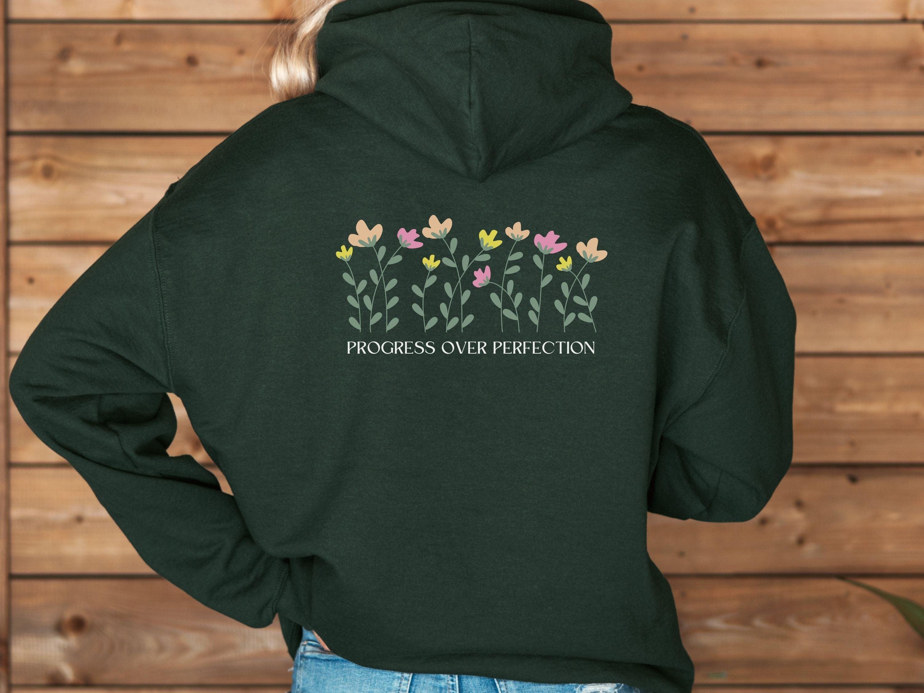 Progress Over Perfection Hoodie-Neurodiversity, ADHD & Autism Awareness & Acceptance Hoodie by Daily Bloom
