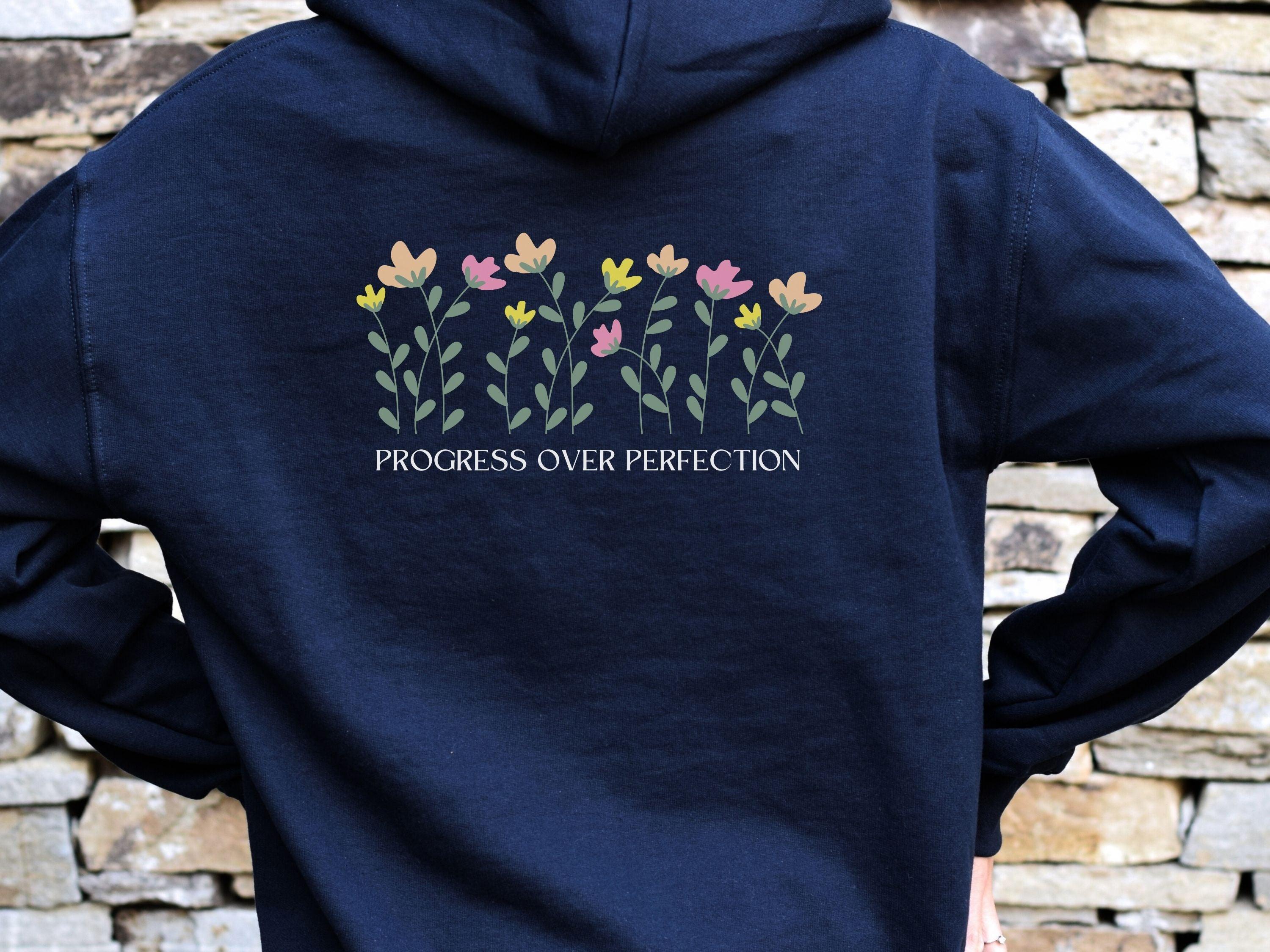 Progress Over Perfection Hoodie-Neurodiversity, ADHD & Autism Awareness & Acceptance Hoodie by Daily Bloom