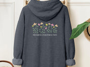 Progress Over Perfection Hoodie-Dark Heather-Neurodiversity, ADHD & Autism Awareness & Acceptance Hoodie by Daily Bloom