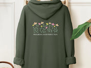 Progress Over Perfection Hoodie-Military Green-Neurodiversity, ADHD & Autism Awareness & Acceptance Hoodie by Daily Bloom