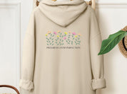 Progress Over Perfection Hoodie-Sand-Neurodiversity, ADHD & Autism Awareness & Acceptance Hoodie by Daily Bloom