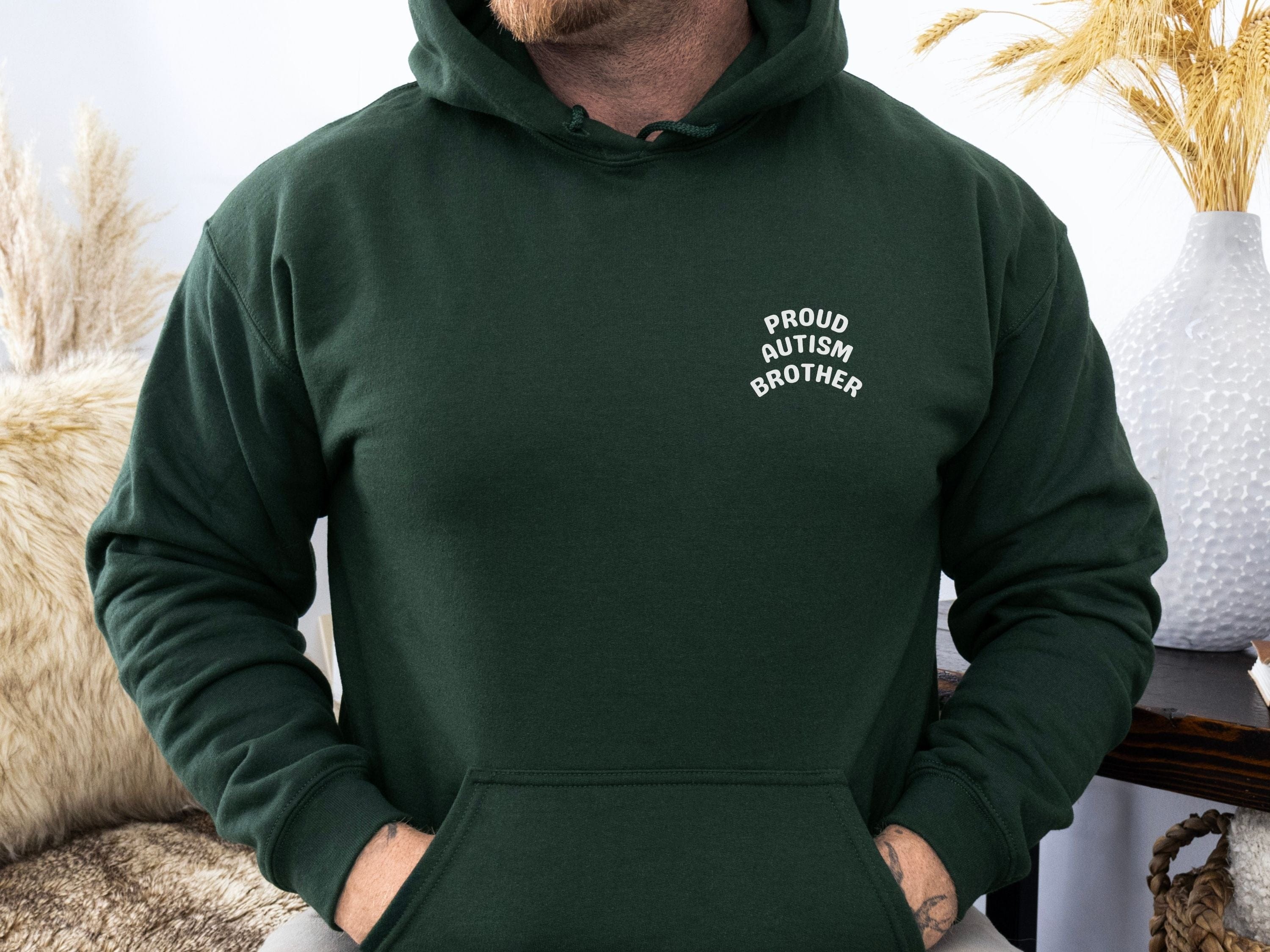 Proud Autism Brother Hoodie-Neurodiversity, ADHD & Autism Awareness & Acceptance Hoodie by Daily Bloom