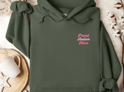 Proud Autism Mom Hoodie-Military Green-Neurodiversity, ADHD & Autism Awareness & Acceptance Hoodie by Daily Bloom
