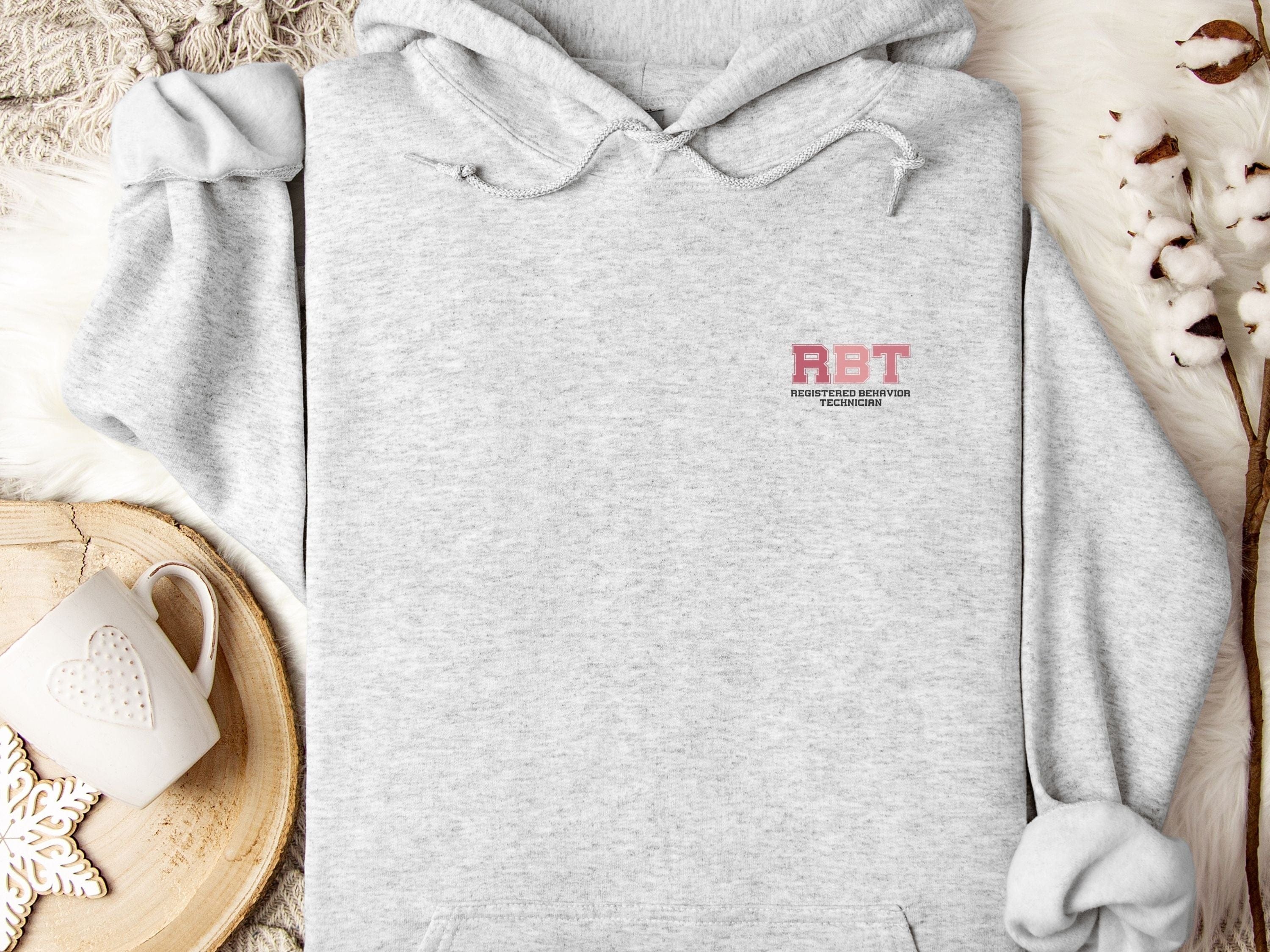 RBT Collegiate Hoodie-Ash-Neurodiversity, ADHD & Autism Awareness & Acceptance Hoodie by Daily Bloom