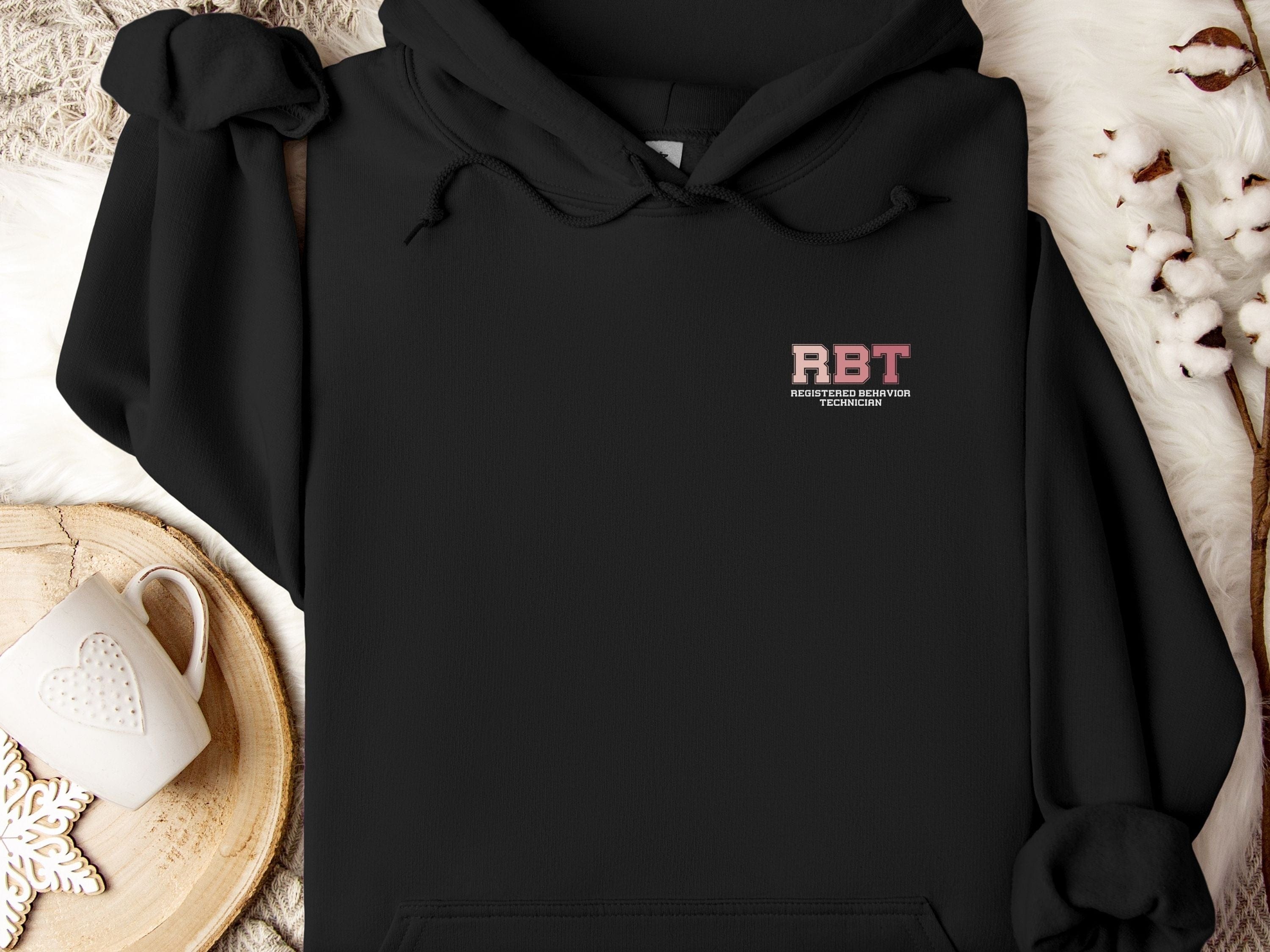 RBT Collegiate Hoodie-Black-Neurodiversity, ADHD & Autism Awareness & Acceptance Hoodie by Daily Bloom