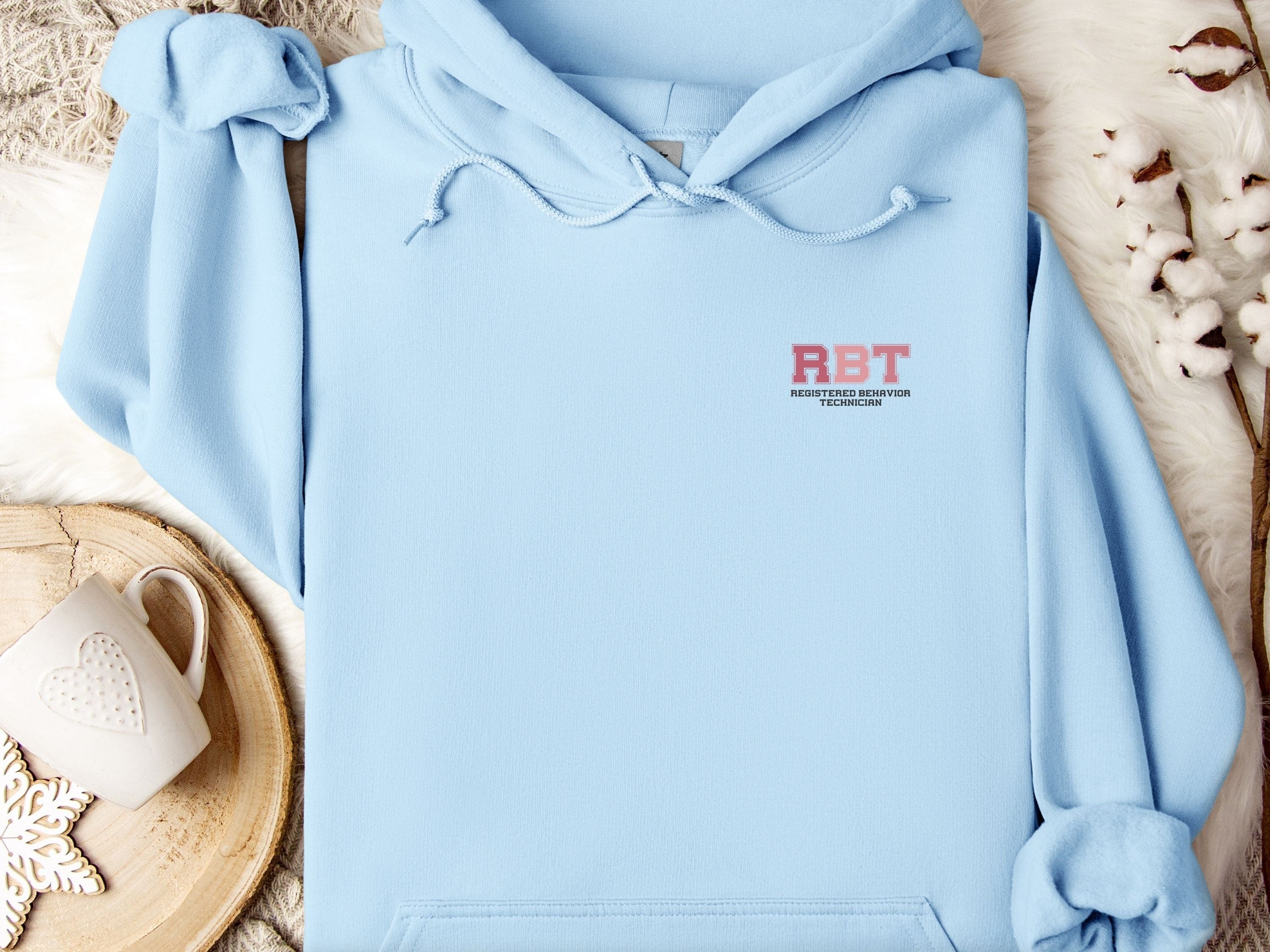 RBT Collegiate Hoodie-Light Blue-Neurodiversity, ADHD & Autism Awareness & Acceptance Hoodie by Daily Bloom