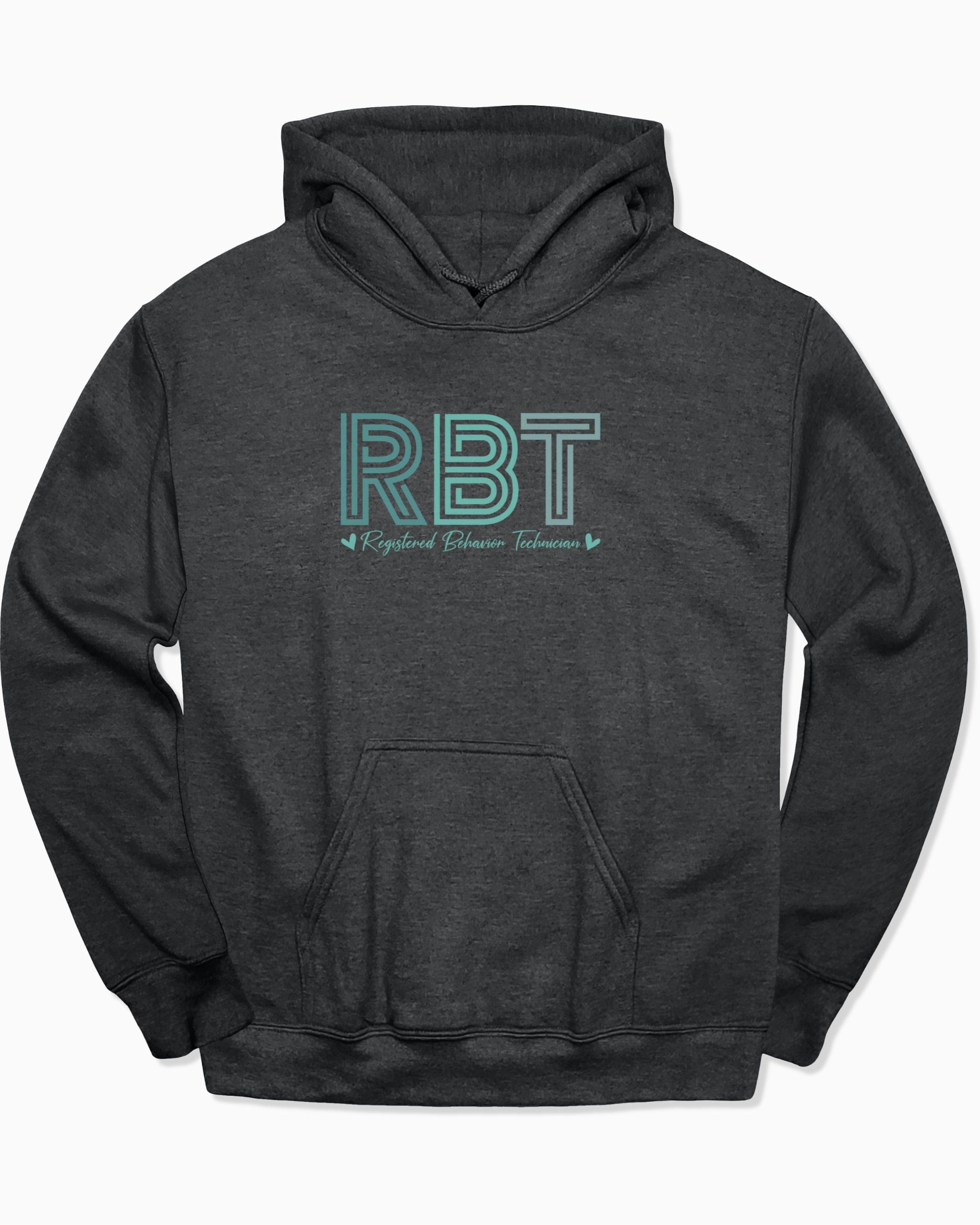 RBT Geometric Hoodie-Dark Heather-Neurodiversity, ADHD & Autism Awareness & Acceptance Hoodie by Daily Bloom