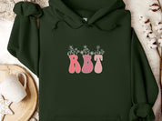 RBT Groovy Wildflowers Hoodie-Forest Green-Neurodiversity, ADHD & Autism Awareness & Acceptance Hoodie by Daily Bloom