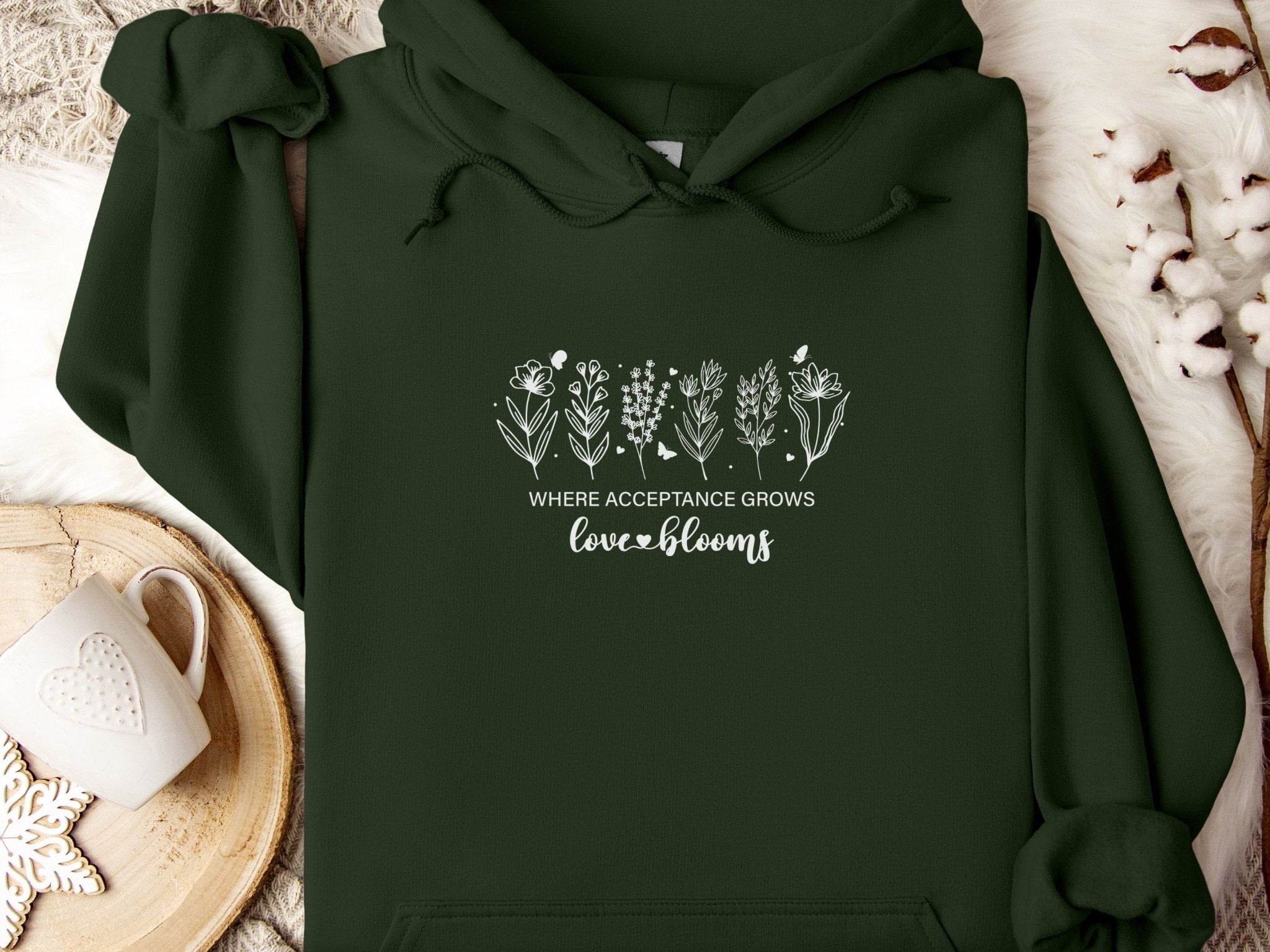 Autism Hoodie - Where Acceptance Grows Love Blooms Hoodie - Daily Bloom