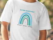 Advocate Support Empower Autism Acceptance Rainbow Kids T-Shirt-Neurodiversity, ADHD & Autism Awareness & Acceptance Kids clothes by Daily Bloom