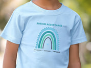 Advocate Support Empower Autism Acceptance Rainbow Kids T-Shirt-Neurodiversity, ADHD & Autism Awareness & Acceptance Kids clothes by Daily Bloom