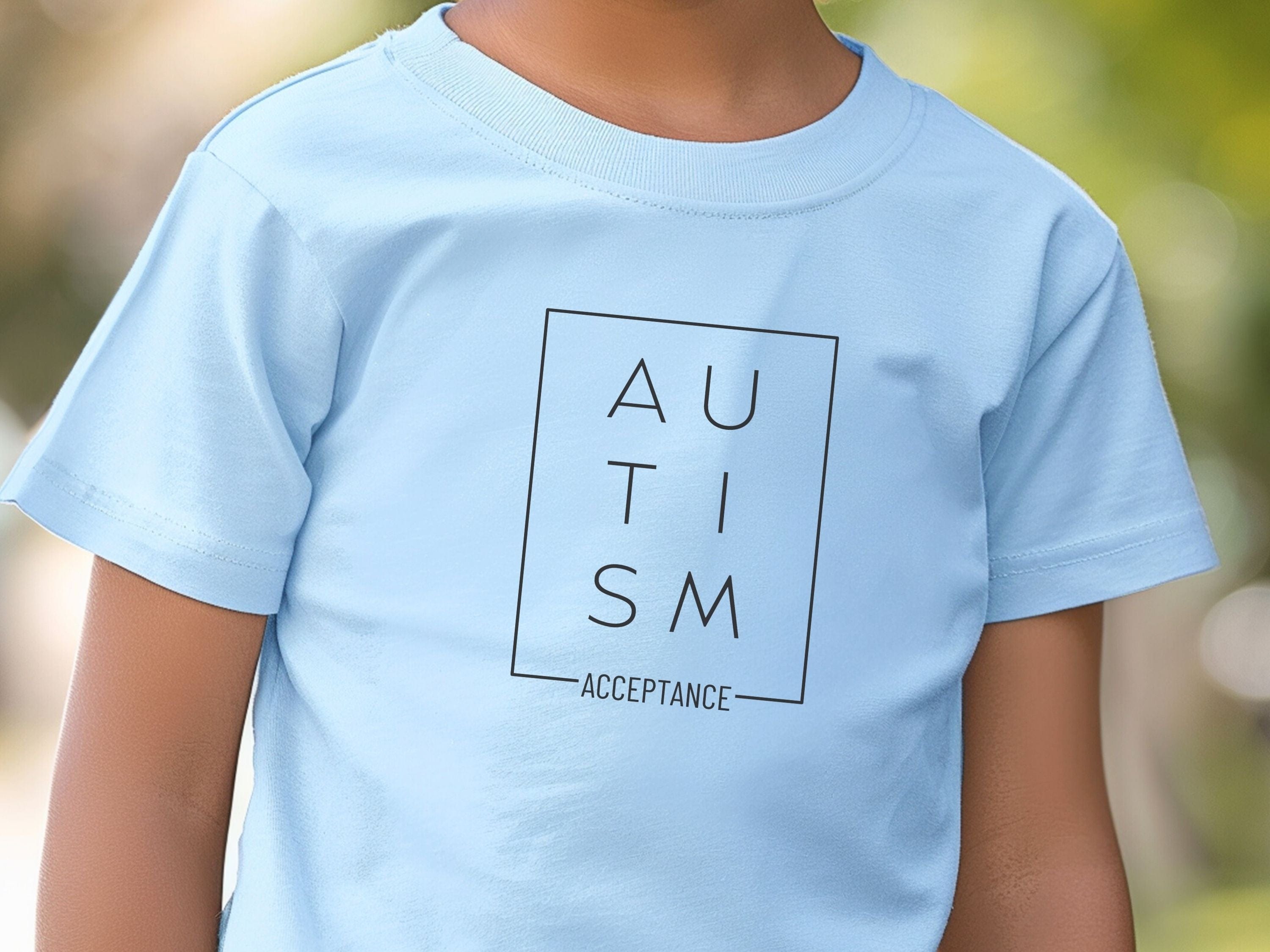 Autism Acceptance Box Kids T-Shirt-Neurodiversity, ADHD & Autism Awareness & Acceptance Kids clothes by Daily Bloom