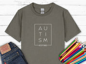 Autism Acceptance Box Kids T-Shirt-Charcoal-Neurodiversity, ADHD & Autism Awareness & Acceptance Kids clothes by Daily Bloom