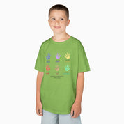 Autism Kids clothes By Daily Bloom Autism Awareness 2025 - Affirmation Handprints Youth T-Shirt
