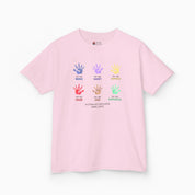 Autism Kids clothes By Daily Bloom Autism Awareness 2025 - Affirmation Handprints Youth T-Shirt Light Pink / XS