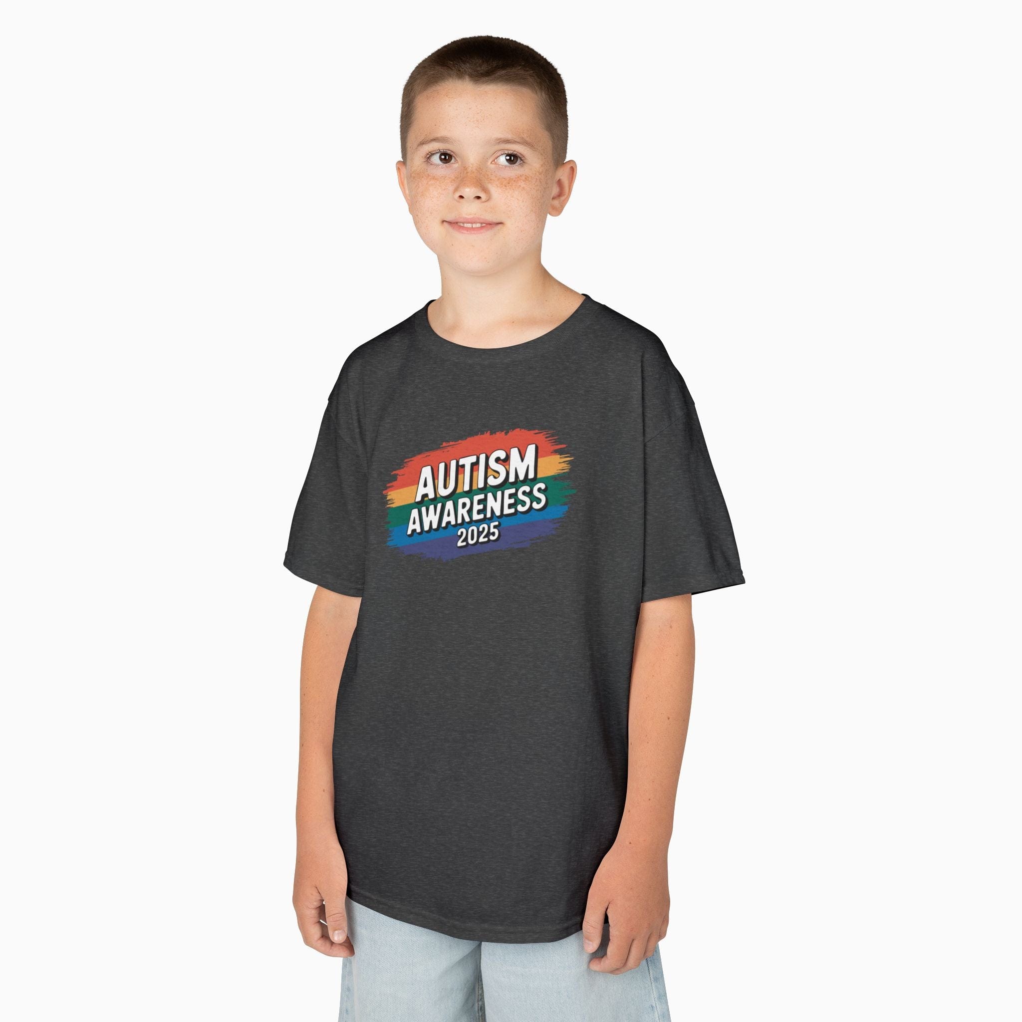 Autism Kids clothes By Daily Bloom Autism Awareness 2025 - Brushstrokes of Awareness Youth T-Shirt