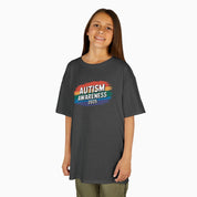 Autism Kids clothes By Daily Bloom Autism Awareness 2025 - Brushstrokes of Awareness Youth T-Shirt