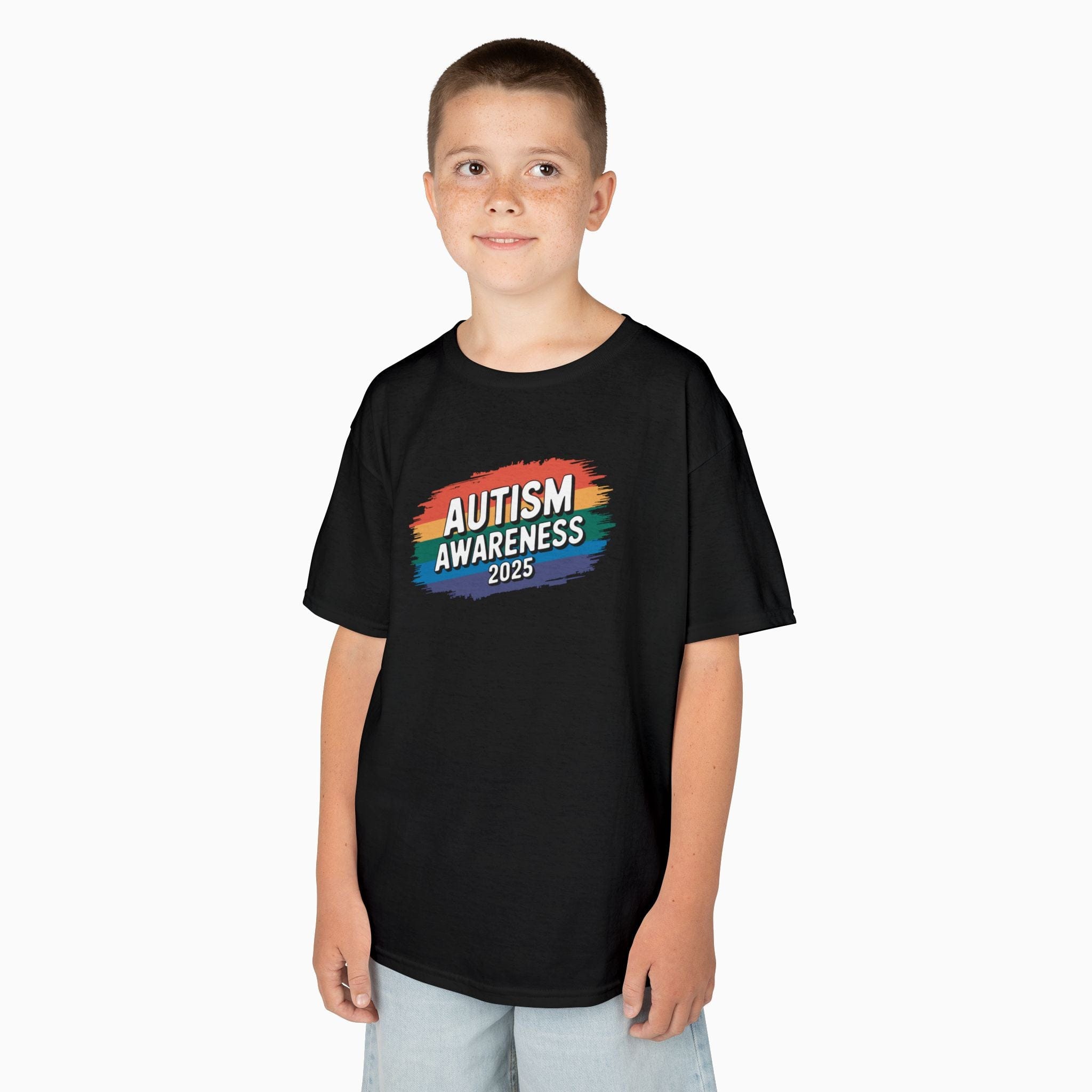 Autism Kids clothes By Daily Bloom Autism Awareness 2025 - Brushstrokes of Awareness Youth T-Shirt