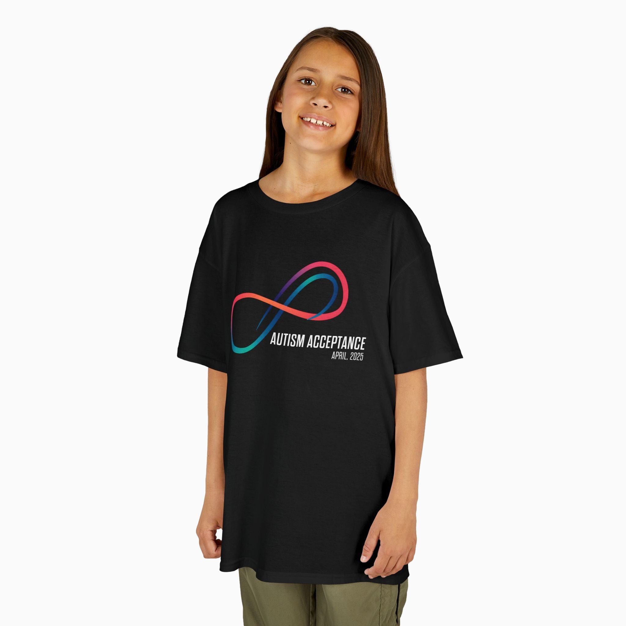 Autism Kids clothes By Daily Bloom Autism Awareness 2025 - Loop of Acceptance Youth T-Shirt