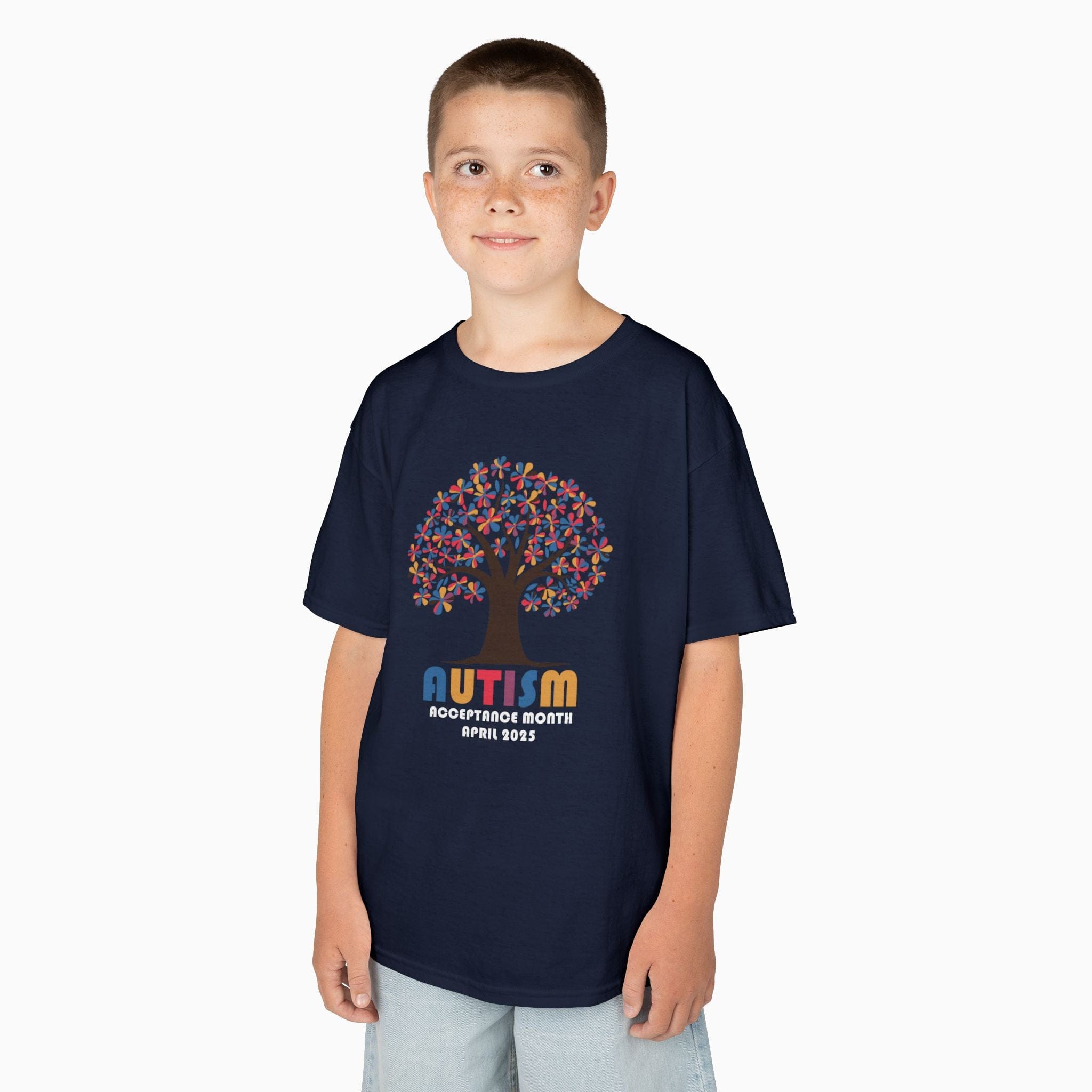 Autism Kids clothes By Daily Bloom Autism Awareness 2025 - Tree of Acceptance Youth T-Shirt