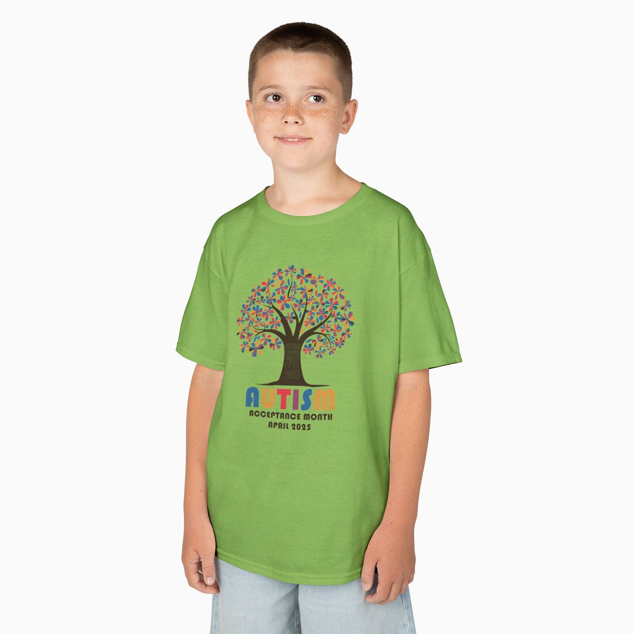 Autism Kids clothes By Daily Bloom Autism Awareness 2025 - Tree of Acceptance Youth T-Shirt